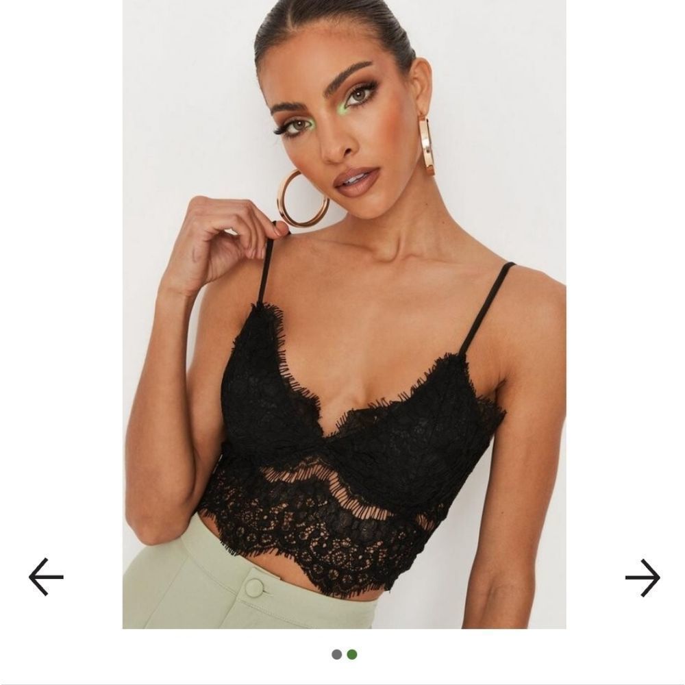 Misguided lace bralette top size 4, New with tags!